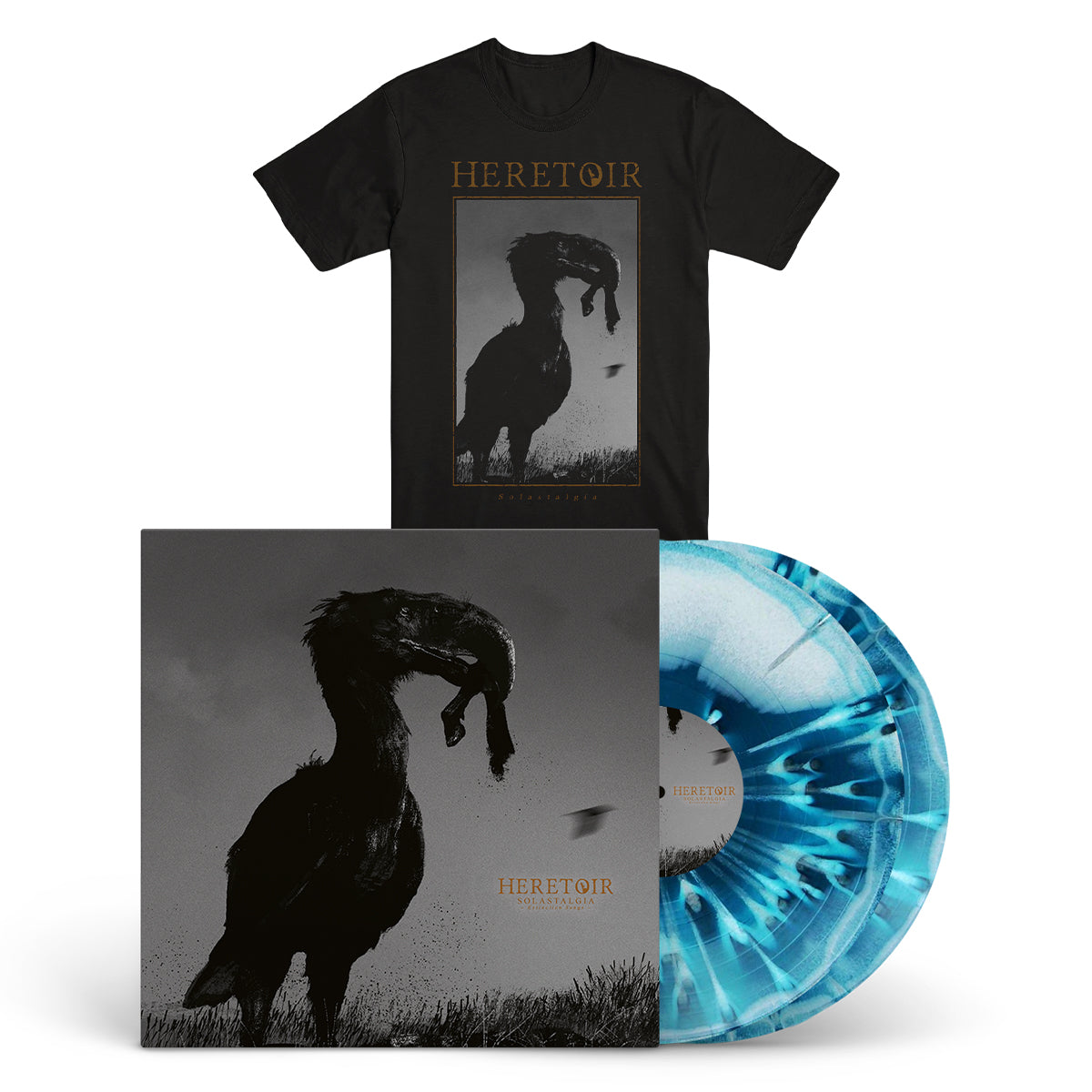 HERETOIR "Solastalgia" 2xLP + T-Shirt Bundle