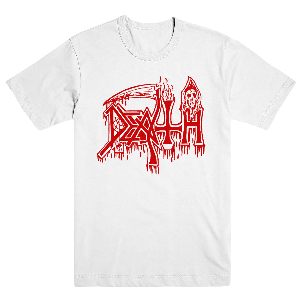 DEATH "Classic Logo - White" T-Shirt