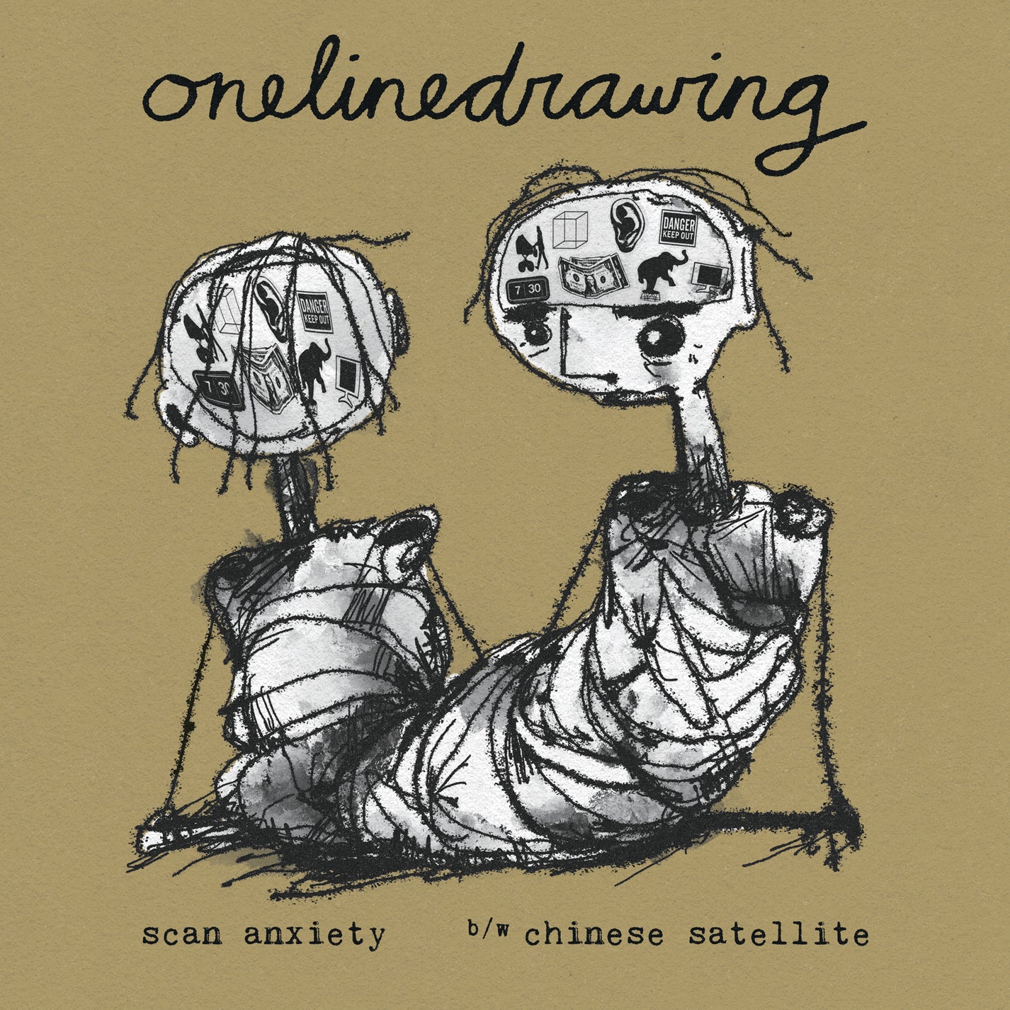 ONELINEDRAWING &quot;Scan Anxiety&quot; 7&quot;